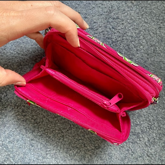 Pink Vera Bradley Wristlet - Picture 3 of 5